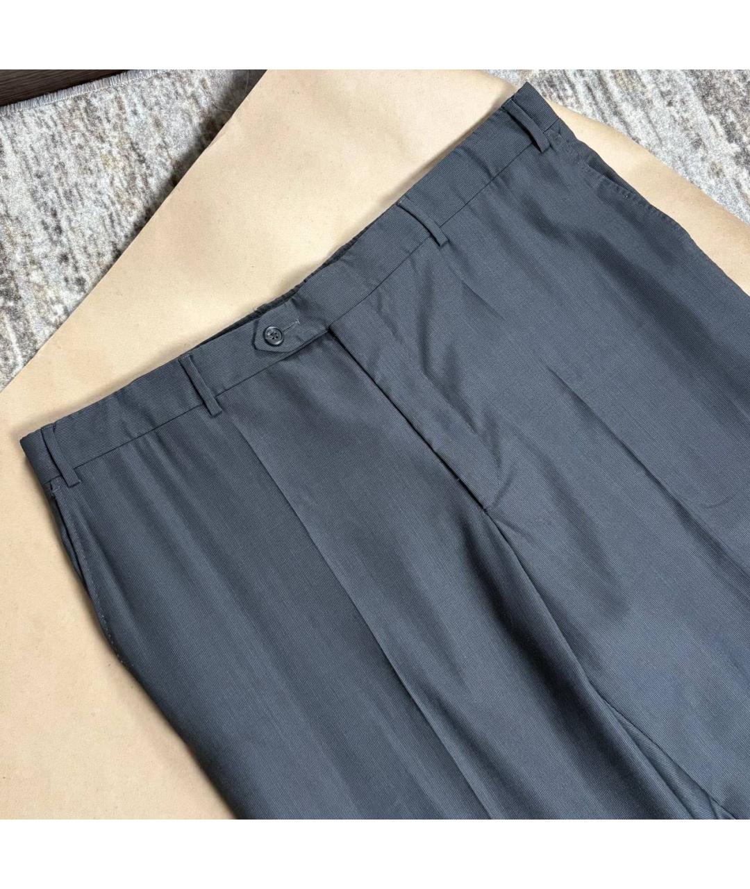 CORNELIANI Черные шерстяные классические брюки, фото 3