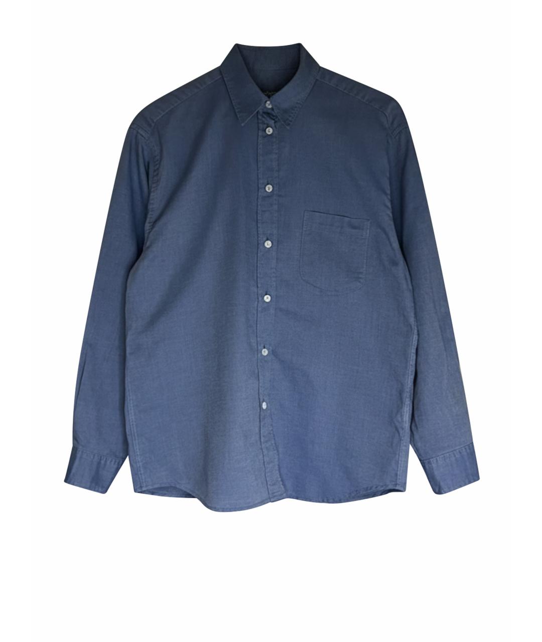 BURBERRY Голубая хлопковая рубашка, фото 1