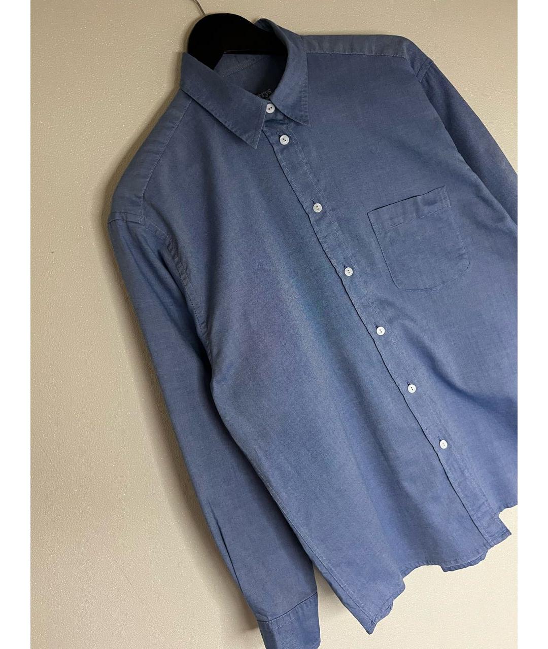 BURBERRY Голубая хлопковая рубашка, фото 2