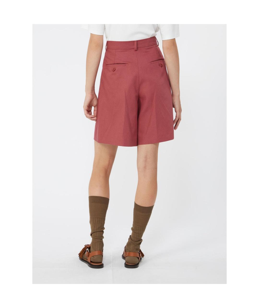 WEEKEND MAX MARA Фуксия хлопковые шорты, фото 2