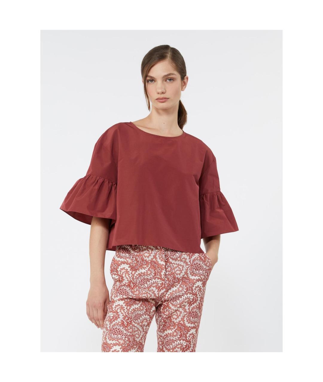 WEEKEND MAX MARA Фуксия полиэстеровая рубашка, фото 3