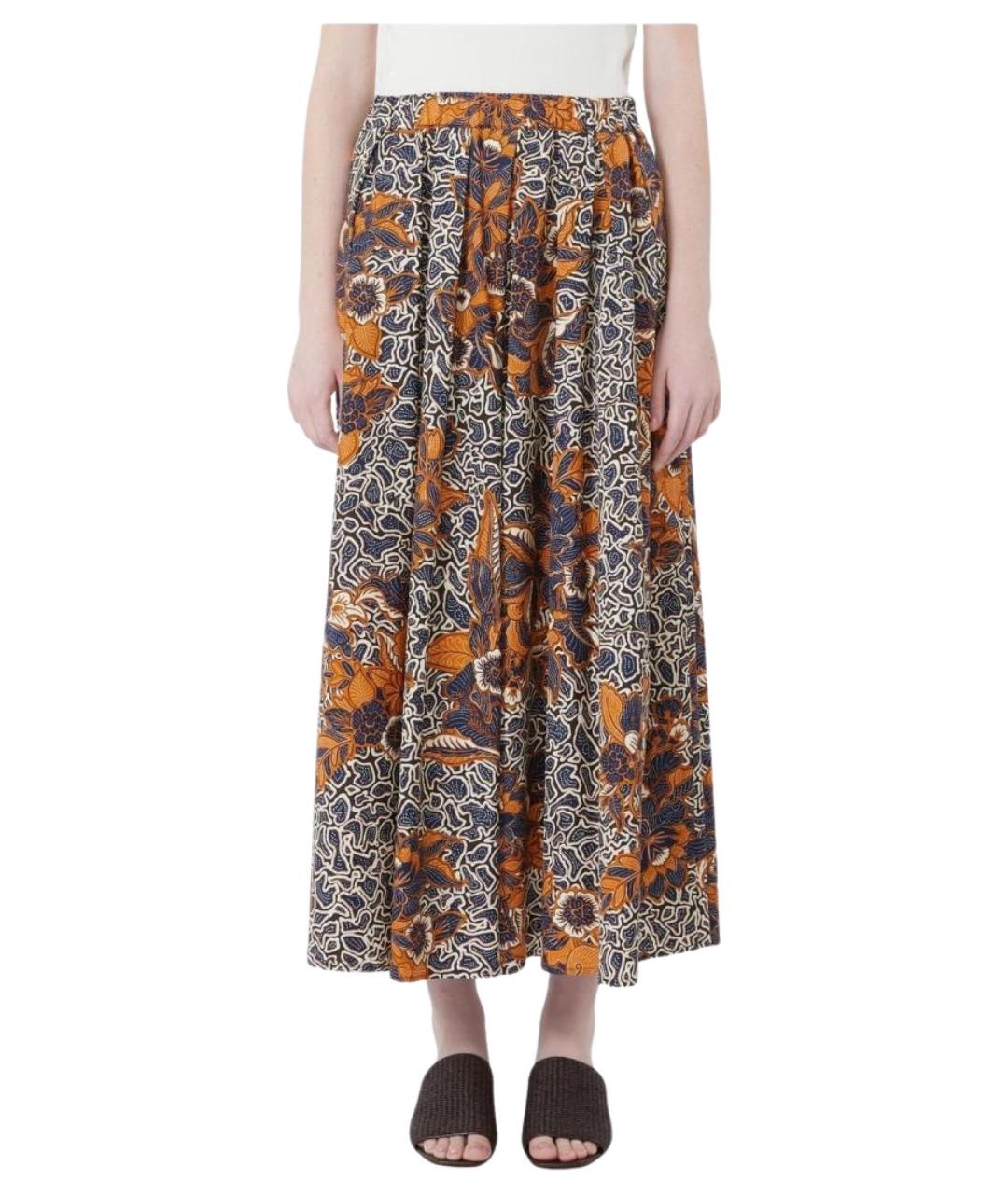 WEEKEND MAX MARA Мульти хлопковая юбка миди, фото 1