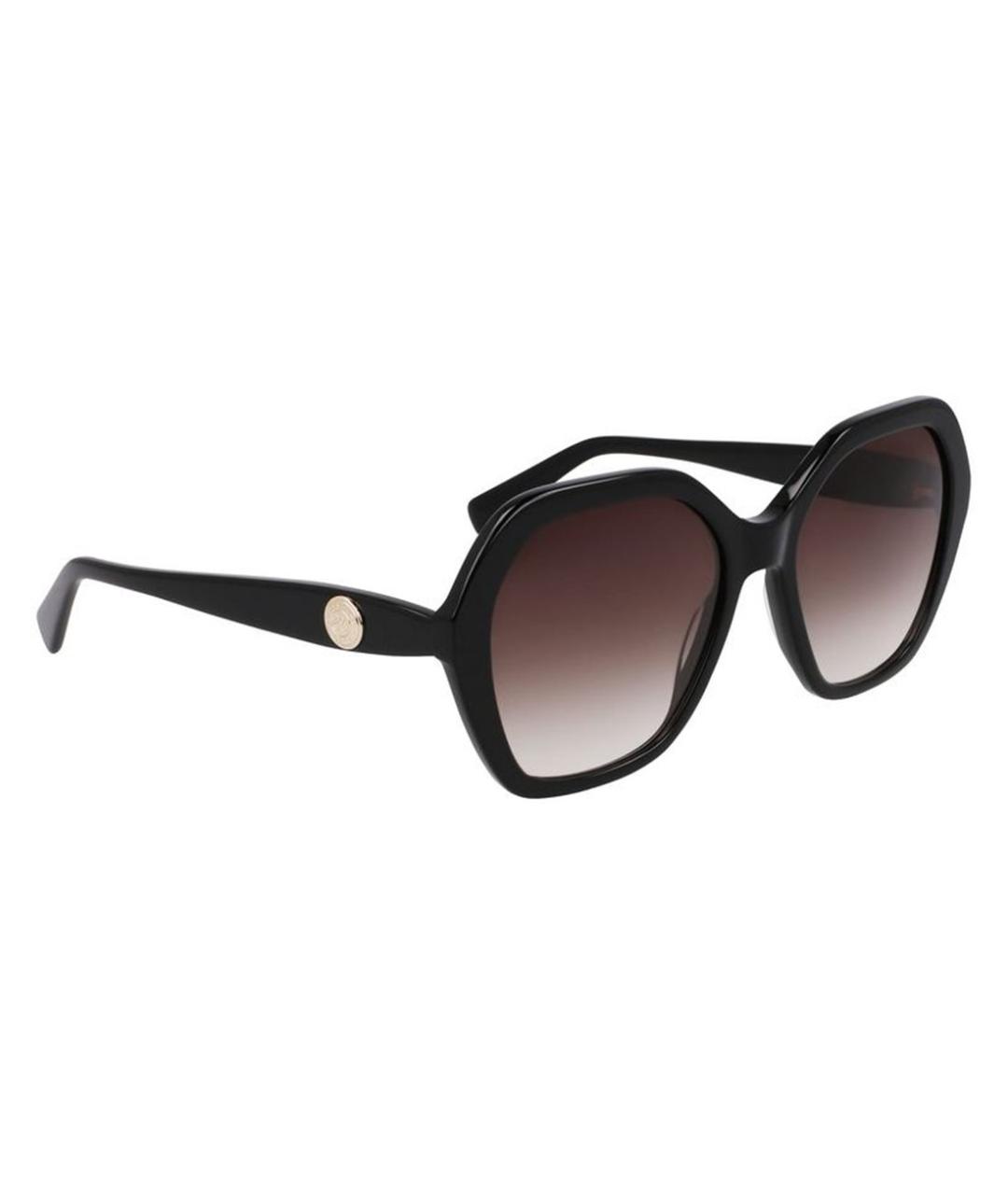 LONGCHAMP Черные пластиковые солнцезащитные очки, фото 3