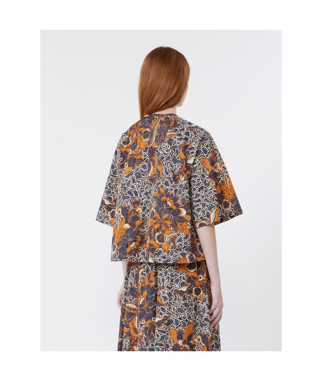 WEEKEND MAX MARA Синяя хлопковая рубашка, фото 3