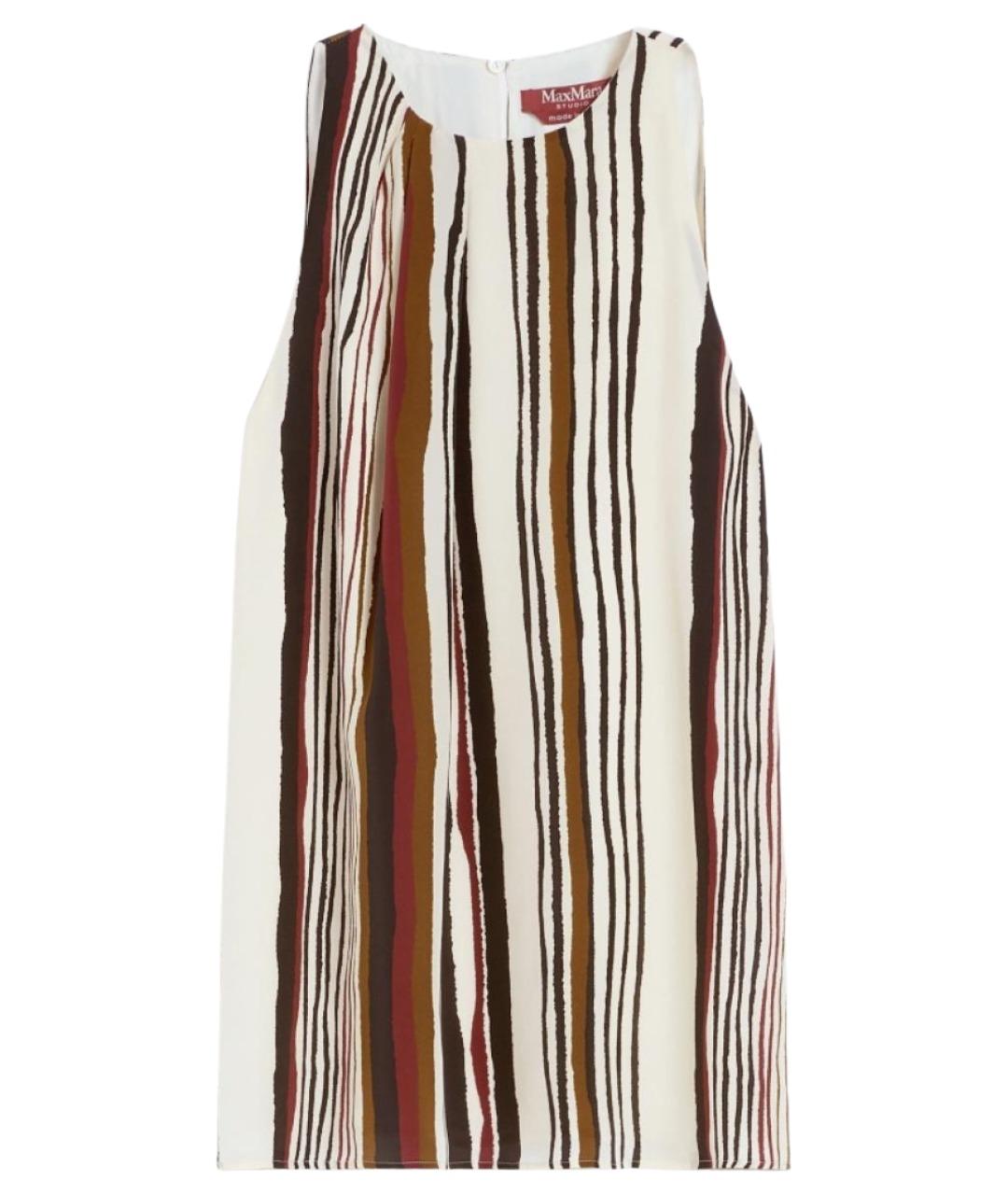 MAX MARA STUDIO Мульти шелковая майка, фото 1