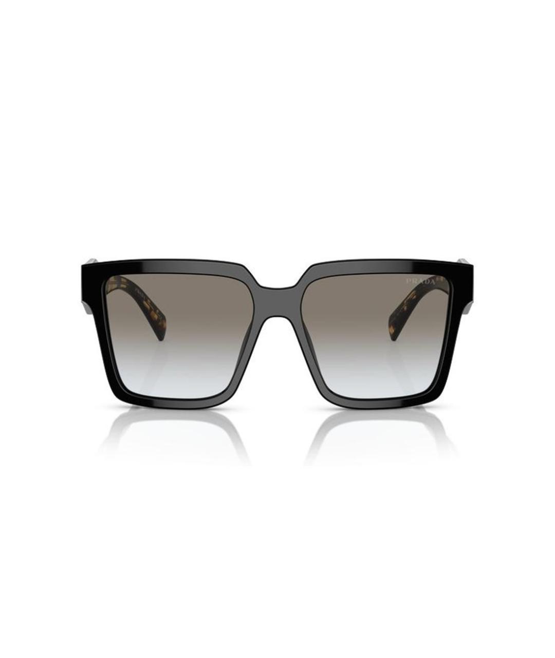 PRADA Черные пластиковые солнцезащитные очки, фото 2