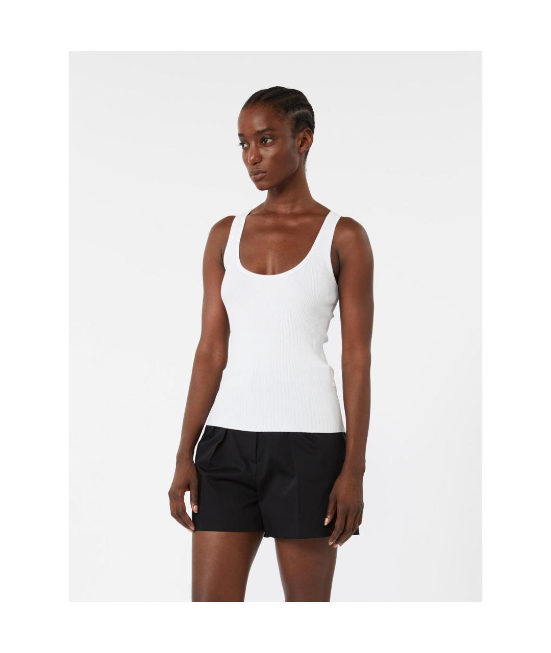 MAX MARA Белая майка, фото 5