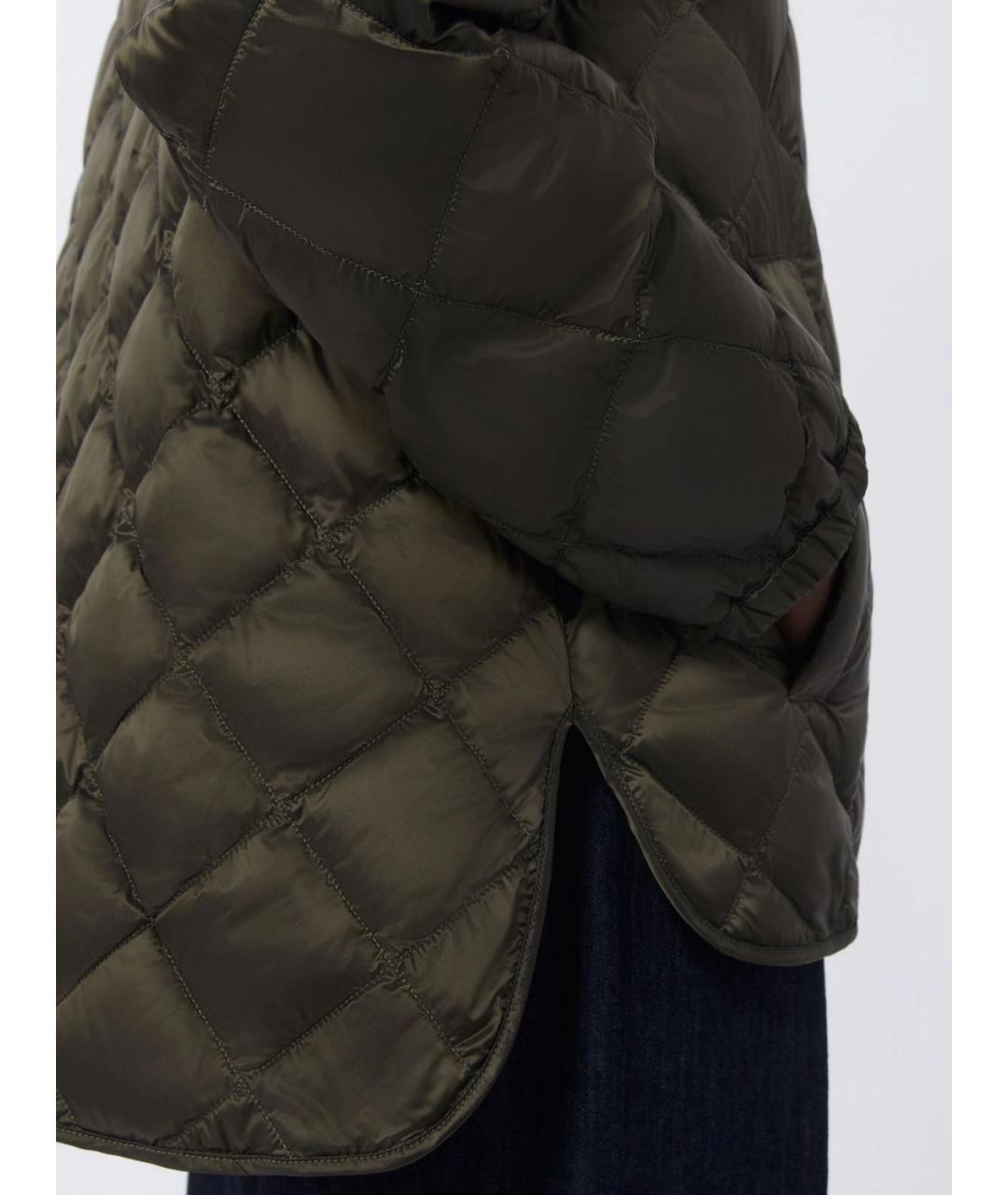 MAX MARA Хаки полиамидовая куртка, фото 5