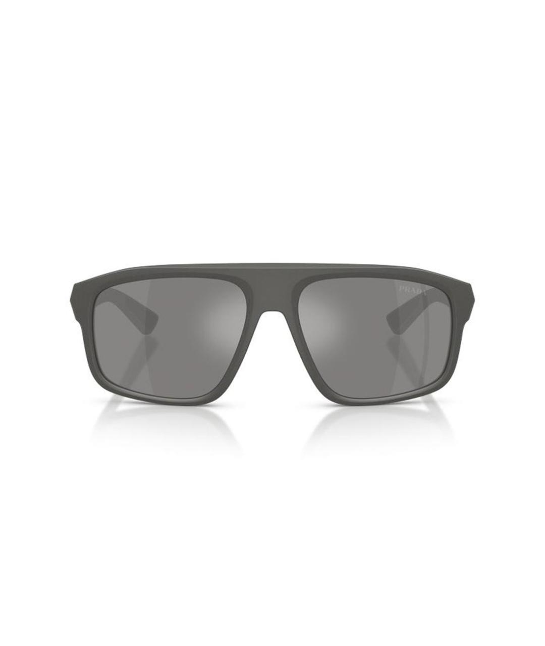 PRADA Серые пластиковые солнцезащитные очки, фото 2