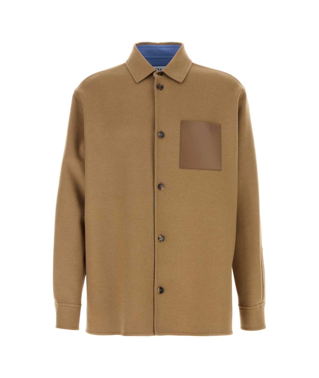 LOEWE Коричневая шерстяная куртка, фото 1