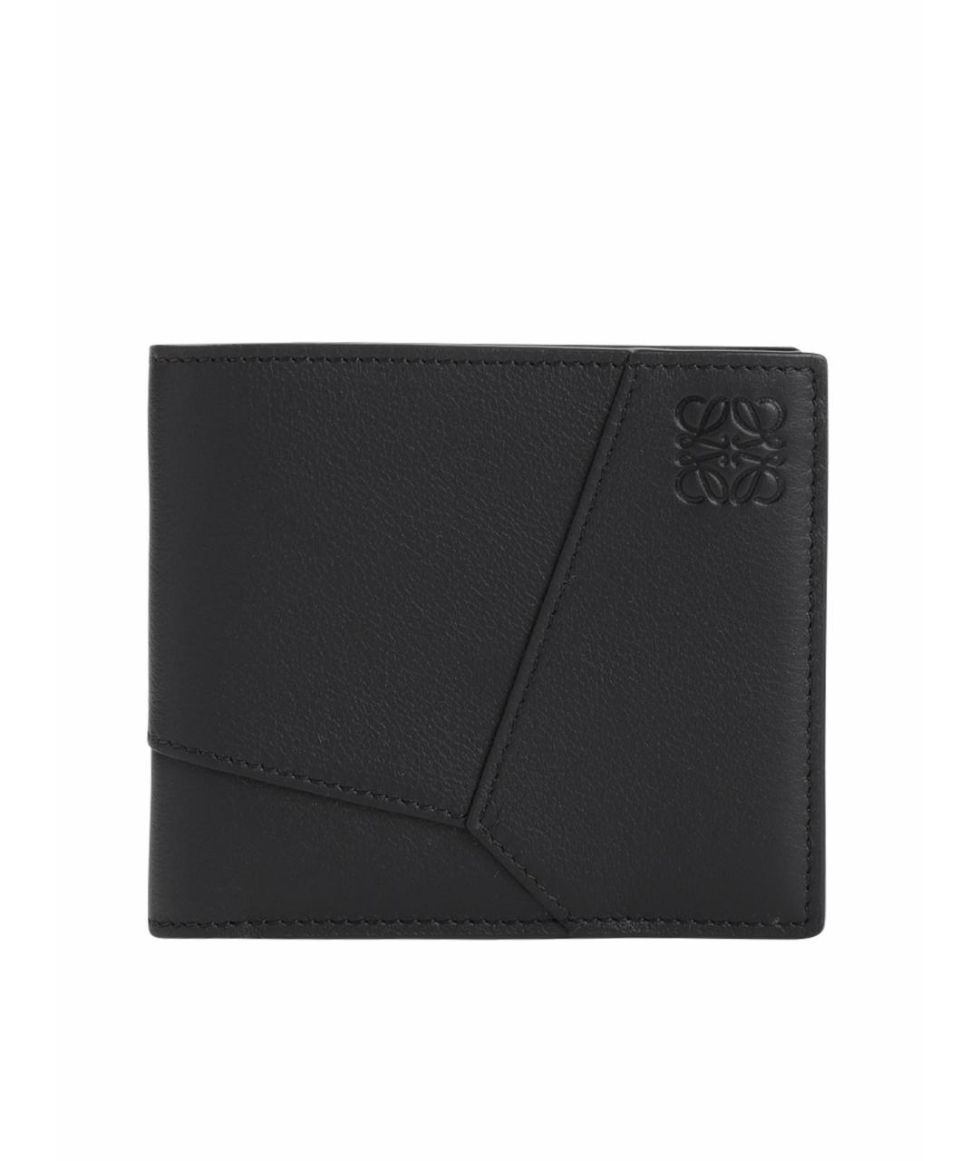 LOEWE Черный кожаный кошелек, фото 1