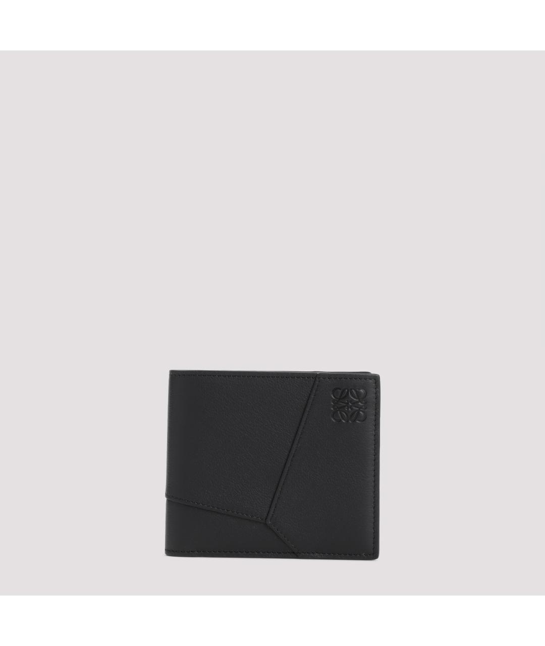 LOEWE Черный кожаный кошелек, фото 5