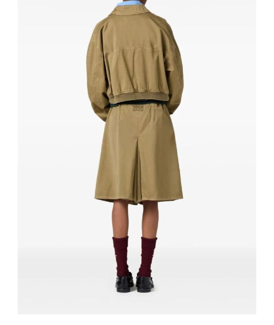 MIU MIU Хаки хлопковая куртка, фото 7