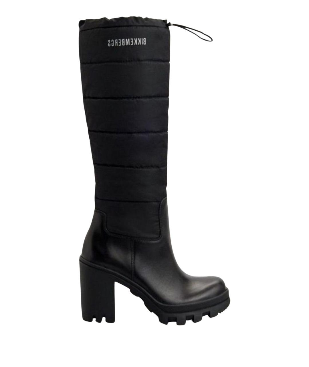 BIKKEMBERGS Черные текстильные сапоги, фото 1