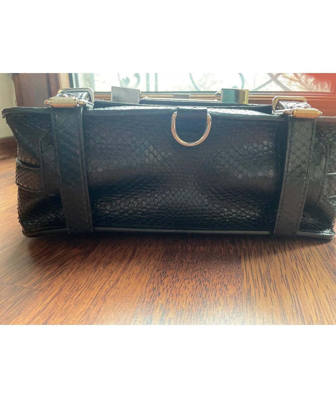 PROENZA SCHOULER Черная сумка через плечо из экзотической кожи, фото 5