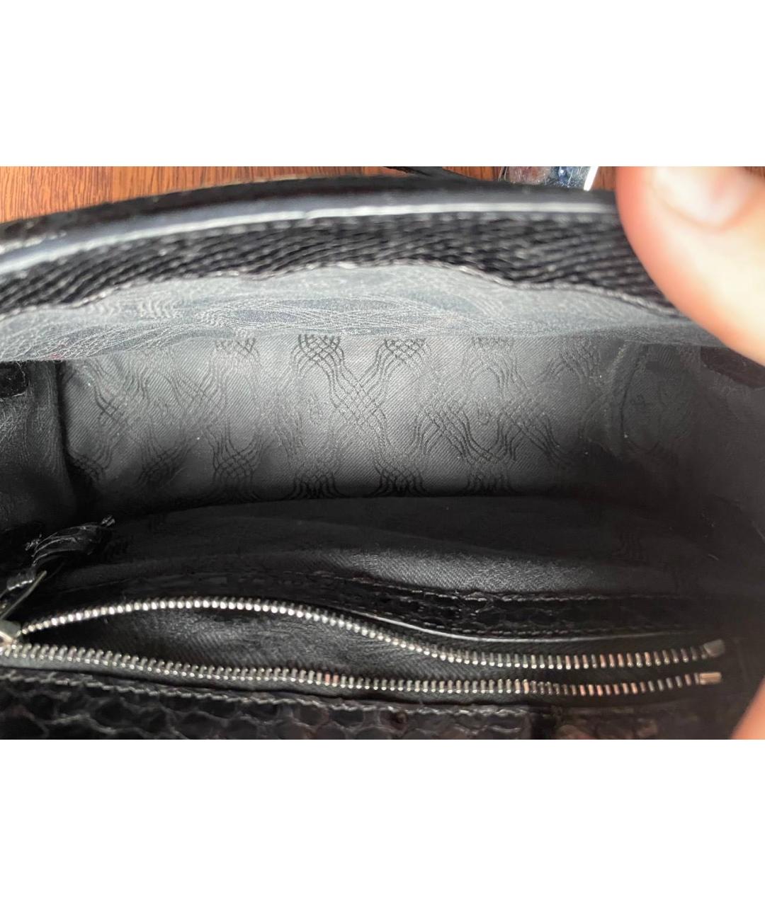 PROENZA SCHOULER Черная сумка через плечо из экзотической кожи, фото 6