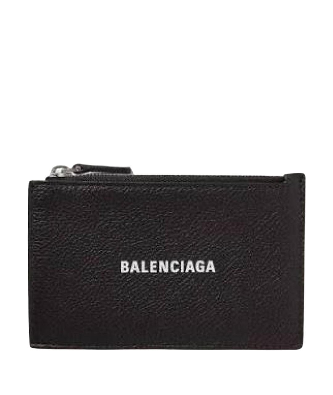 BALENCIAGA Черный кожаный кардхолдер, фото 1