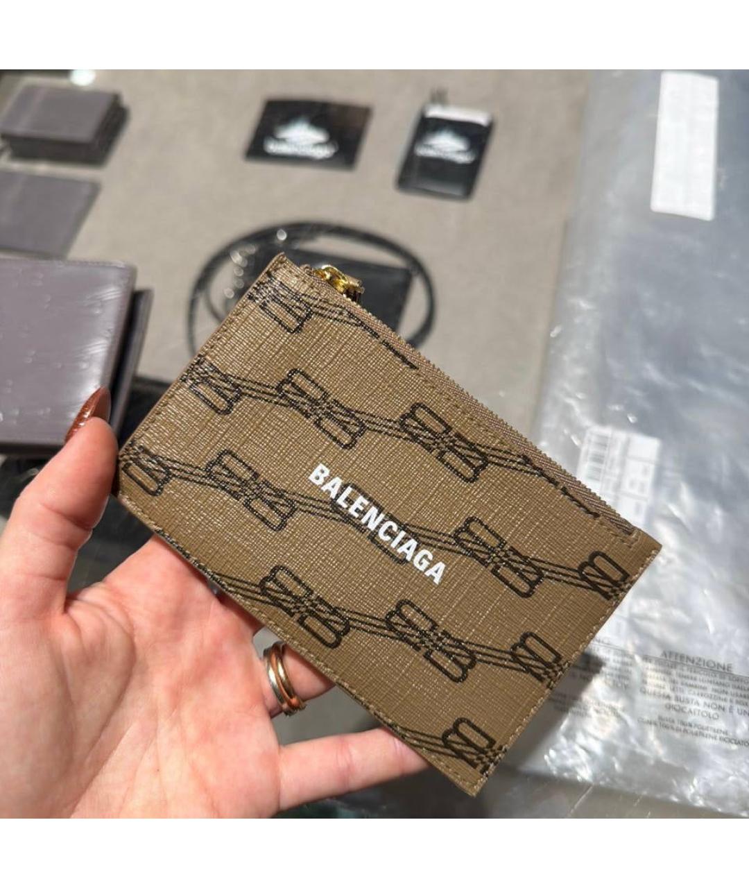 BALENCIAGA Бежевый кардхолдер, фото 2