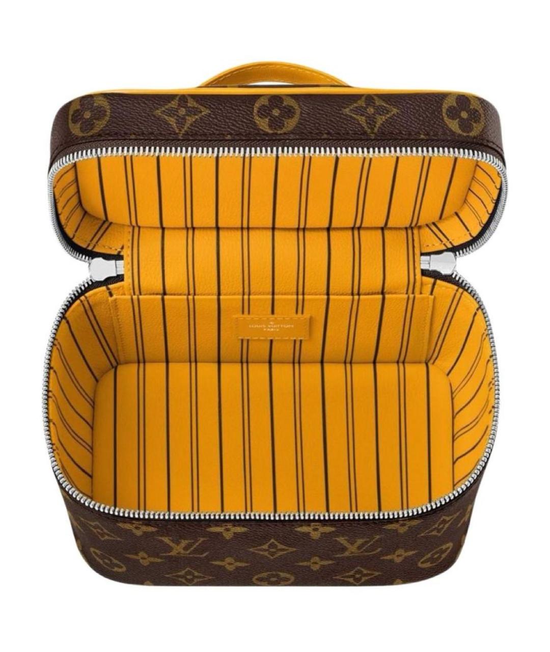 LOUIS VUITTON Коричневая косметичка, фото 3