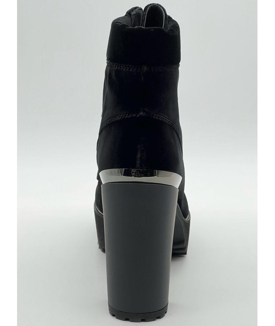 STUART WEITZMAN Черные бархатные ботинки, фото 6