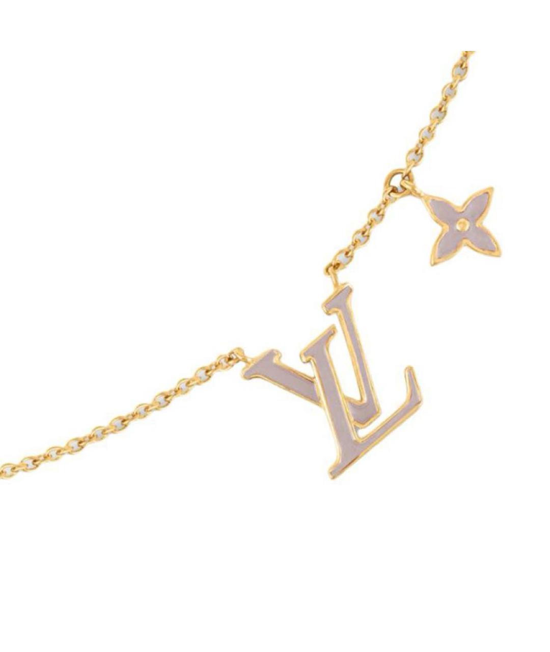 LOUIS VUITTON Золотое металлическое колье, фото 3