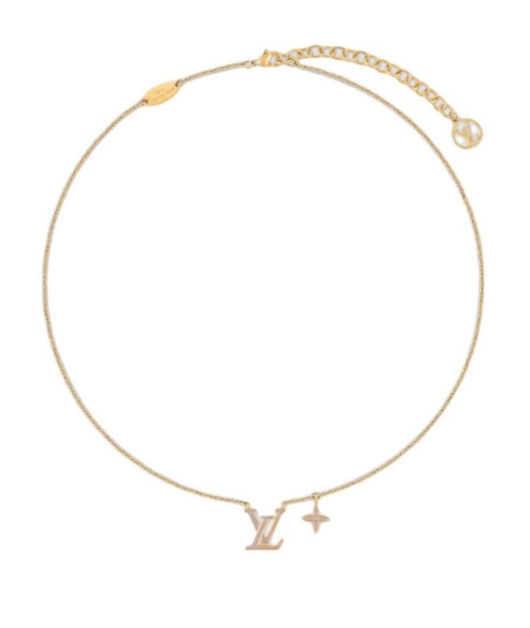 LOUIS VUITTON Золотое металлическое колье, фото 1