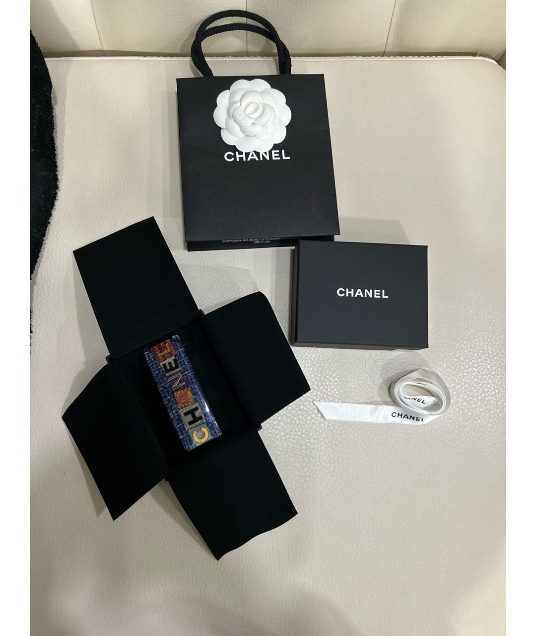CHANEL Синяя заколка, фото 7