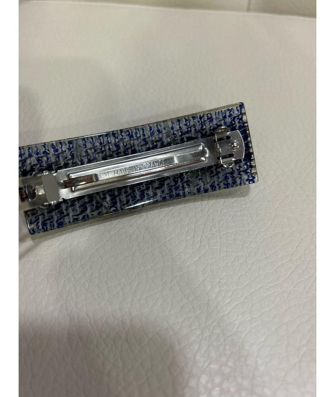 CHANEL Синяя заколка, фото 3