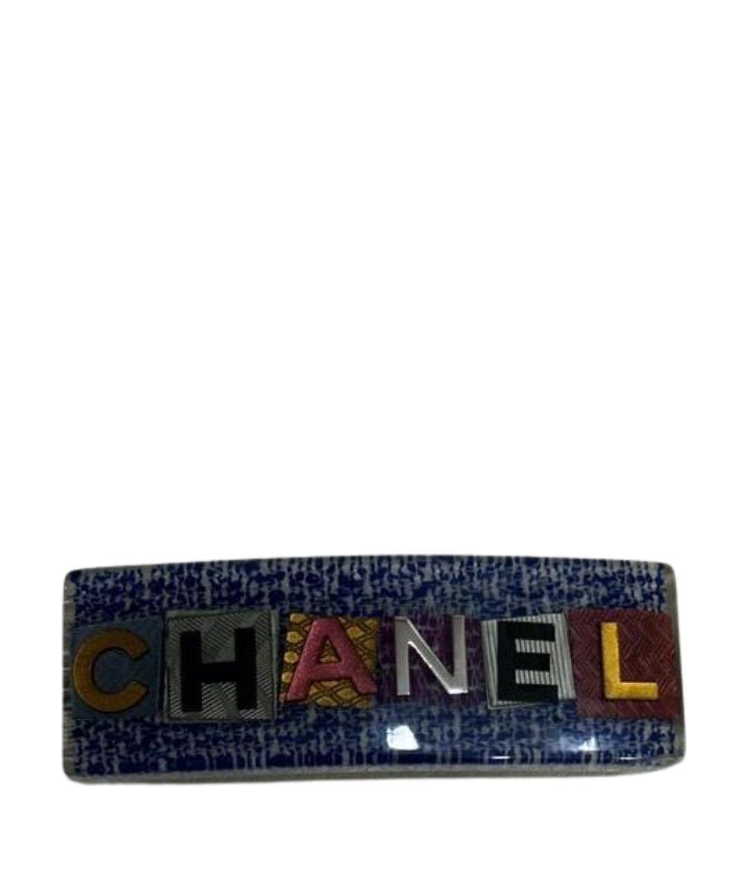 CHANEL Синяя заколка, фото 1