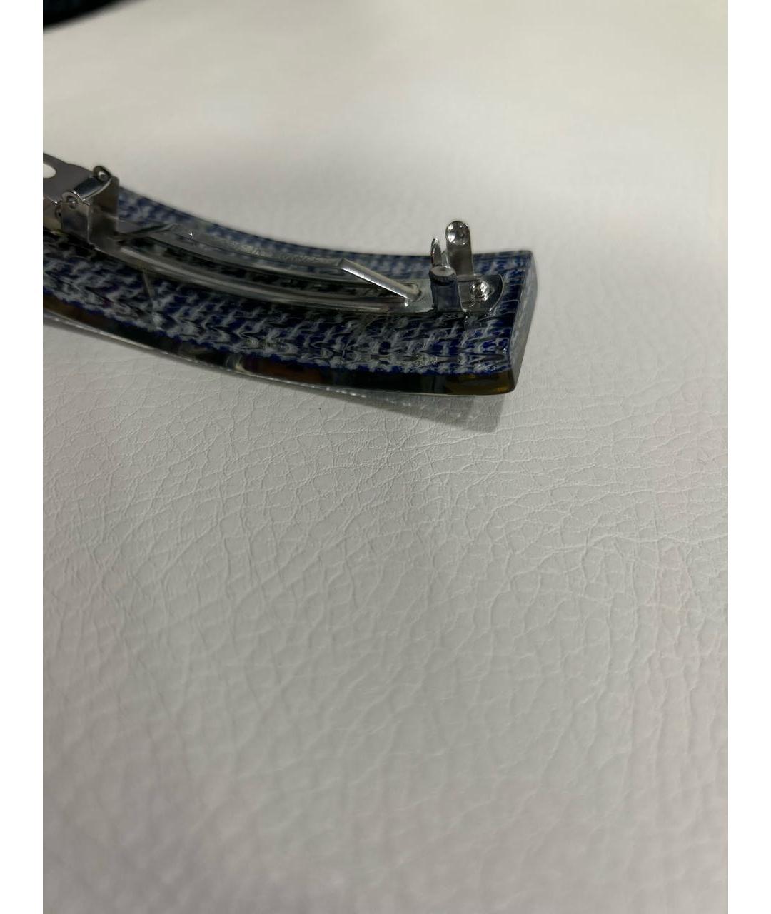 CHANEL Синяя заколка, фото 6