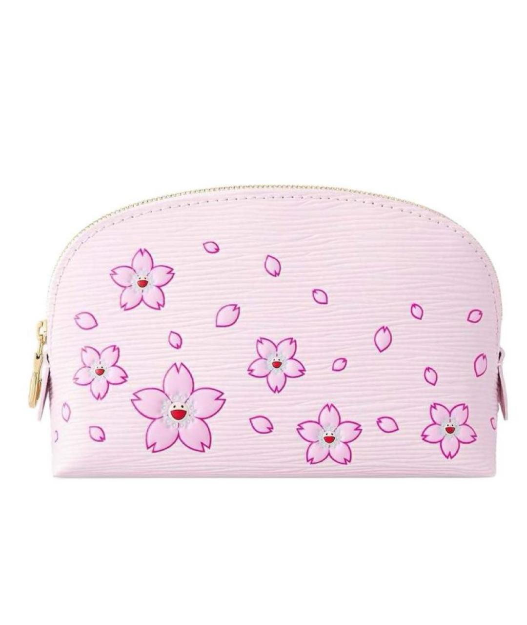 LOUIS VUITTON Розовая кожаная косметичка, фото 1