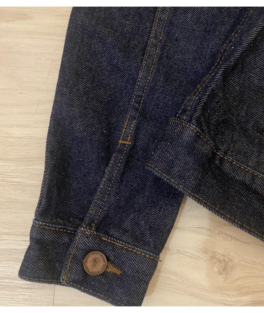 7 FOR ALL MANKIND Темно-синяя куртка, фото 3