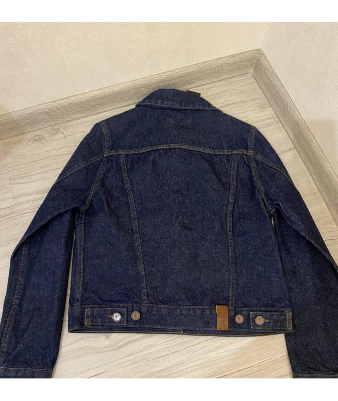 7 FOR ALL MANKIND Темно-синяя куртка, фото 5