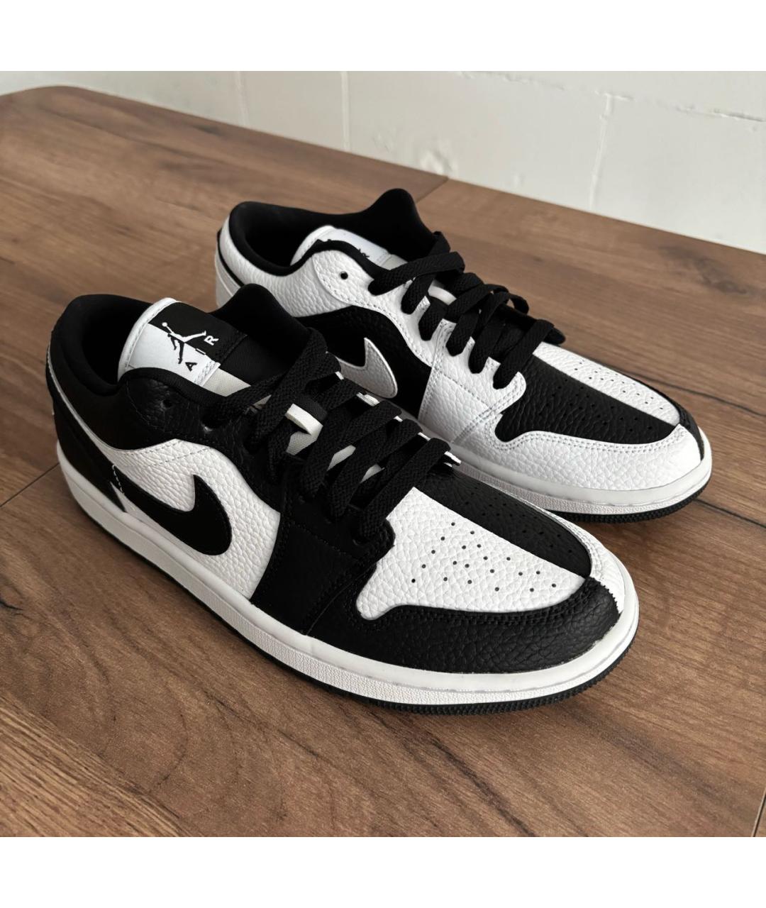 JORDAN Черные кожаные кроссовки, фото 2