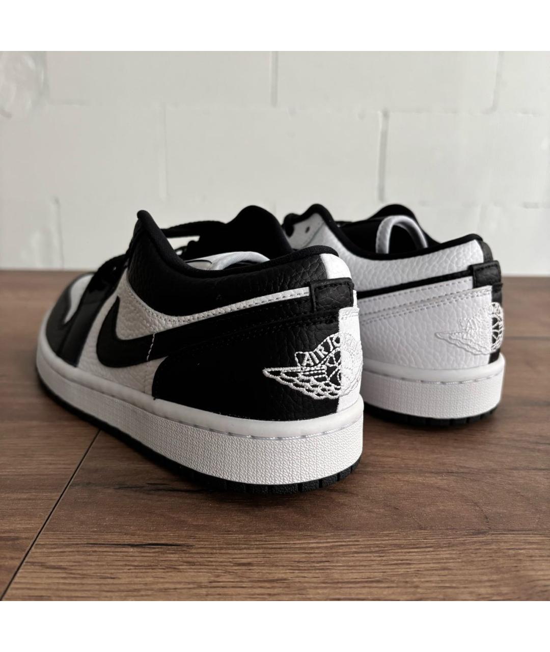 JORDAN Черные кожаные кроссовки, фото 4