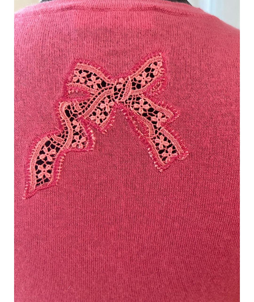 RED VALENTINO Розовый кашемировый джемпер / свитер, фото 6