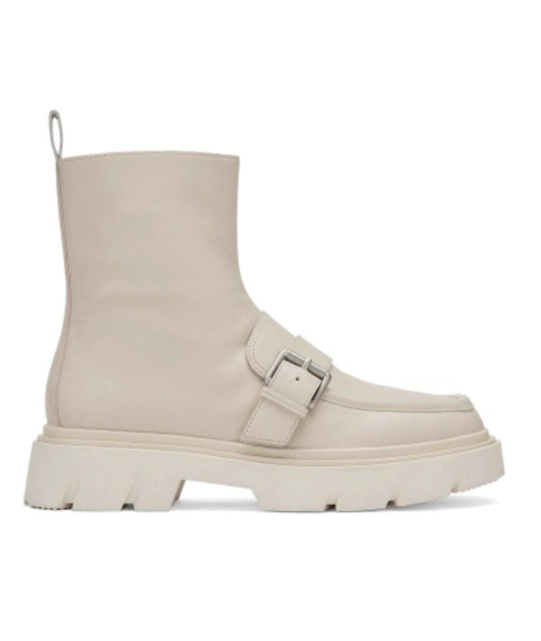 ASH Бежевые кожаные полусапоги, фото 2