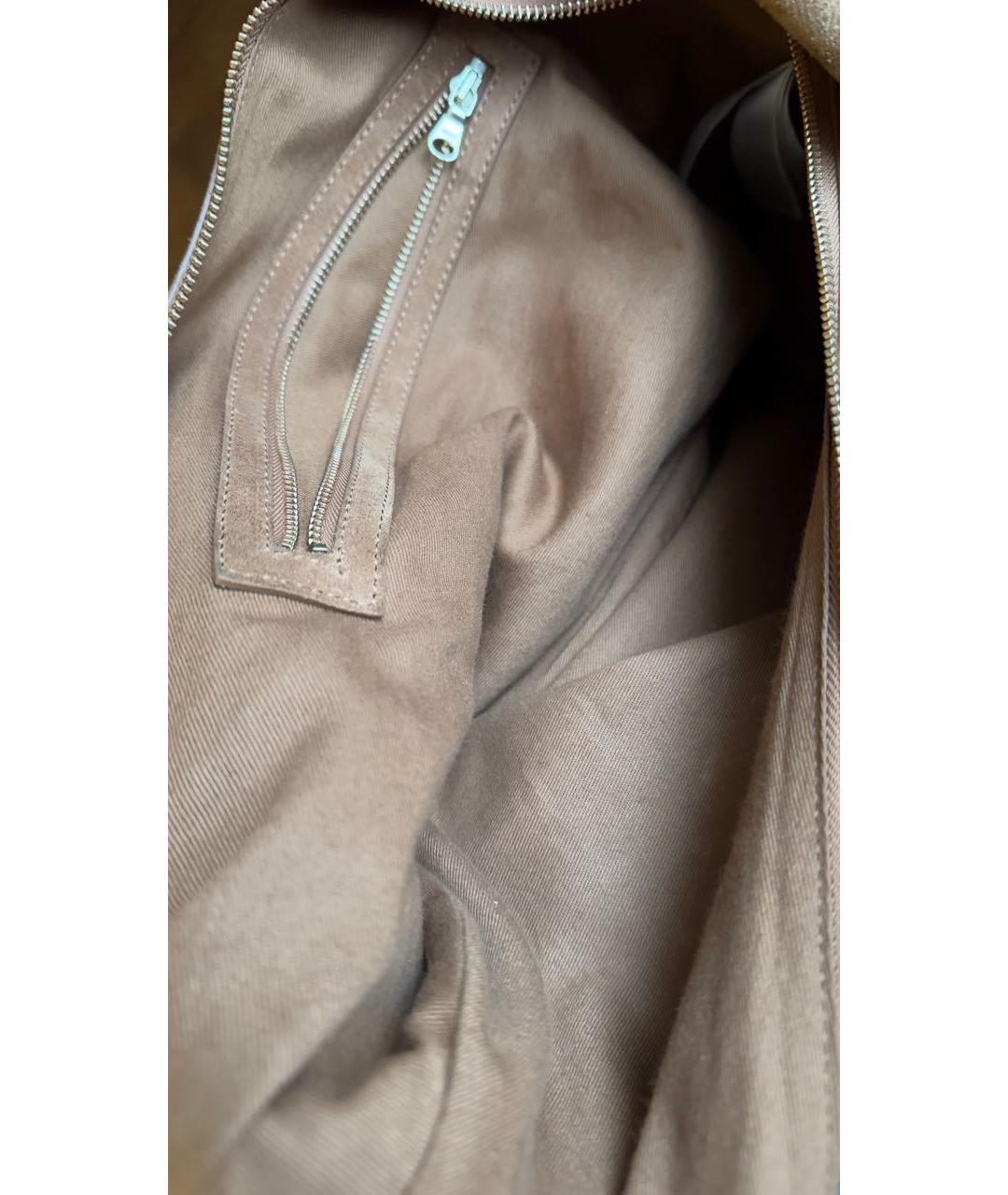 ARKET Горчичная замшевая сумка через плечо, фото 4