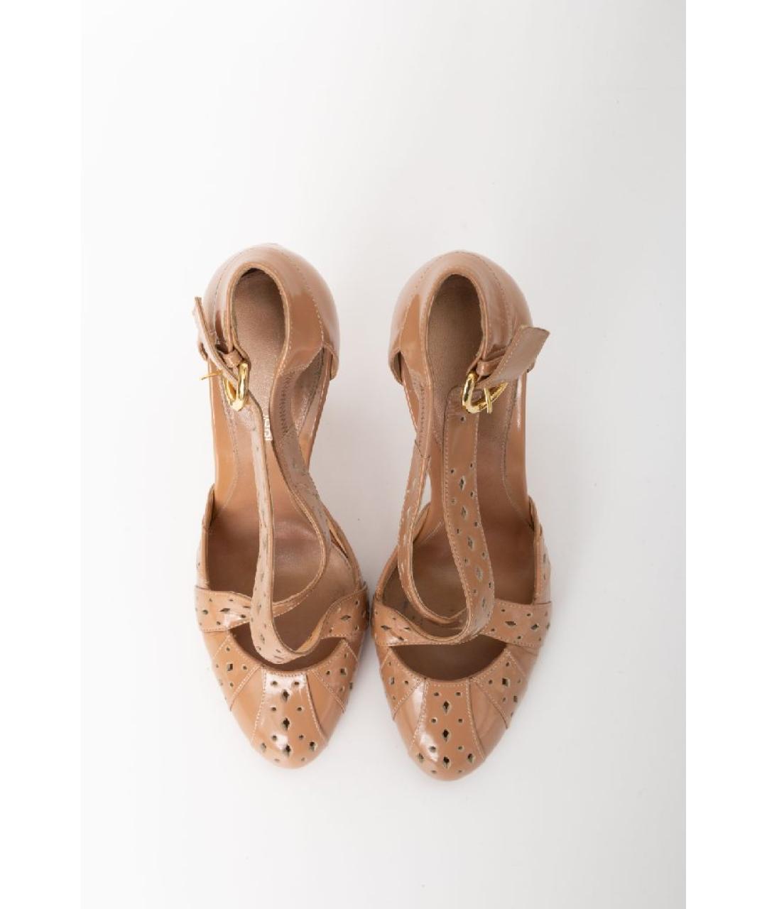 SERGIO ROSSI Коричневые кожаные туфли, фото 3