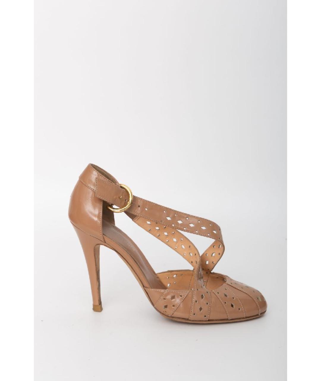 SERGIO ROSSI Коричневые кожаные туфли, фото 10