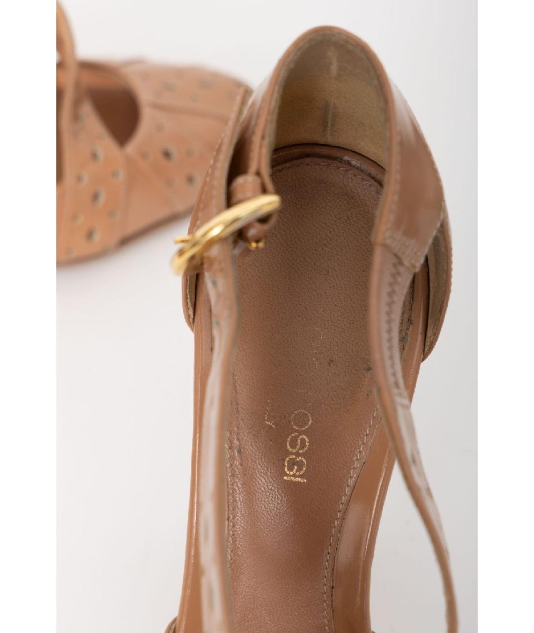 SERGIO ROSSI Коричневые кожаные туфли, фото 9