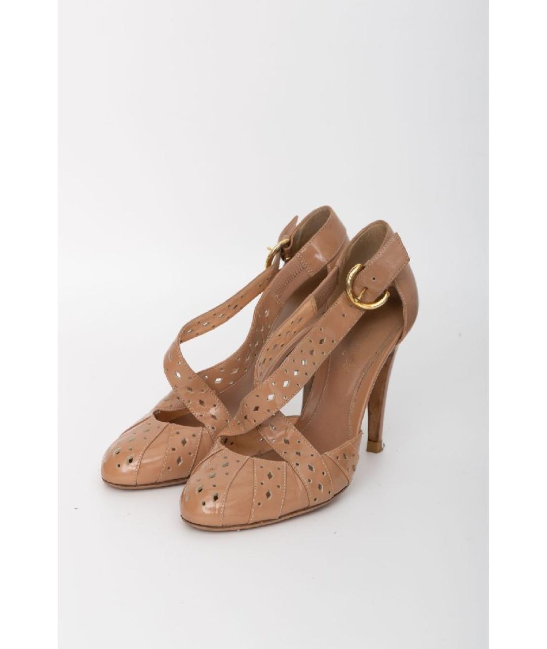 SERGIO ROSSI Коричневые кожаные туфли, фото 5