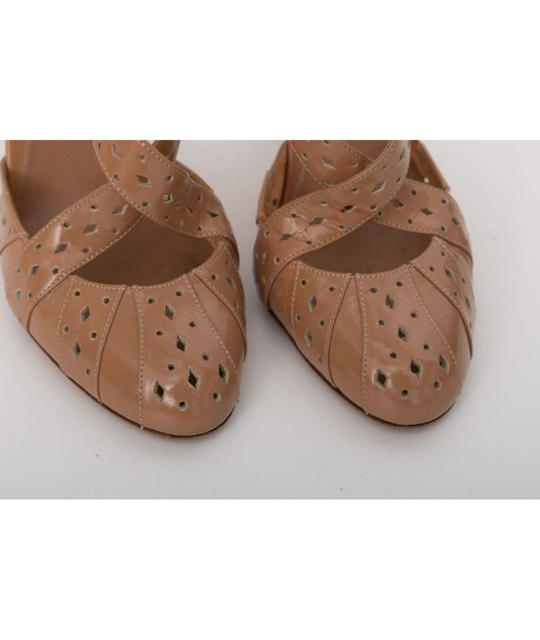 SERGIO ROSSI Коричневые кожаные туфли, фото 8