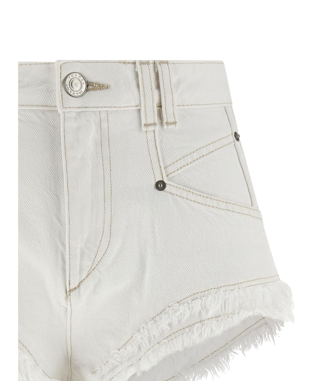 ISABEL MARANT Белые хлопковые шорты, фото 3