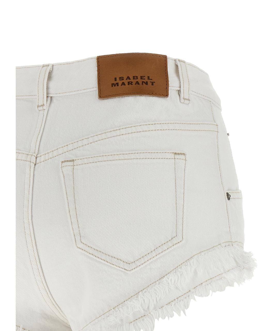ISABEL MARANT Белые хлопковые шорты, фото 4