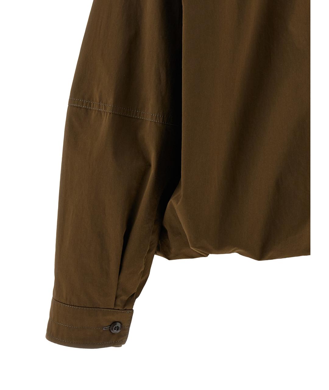 LEMAIRE Коричневая хлопковая куртка, фото 4