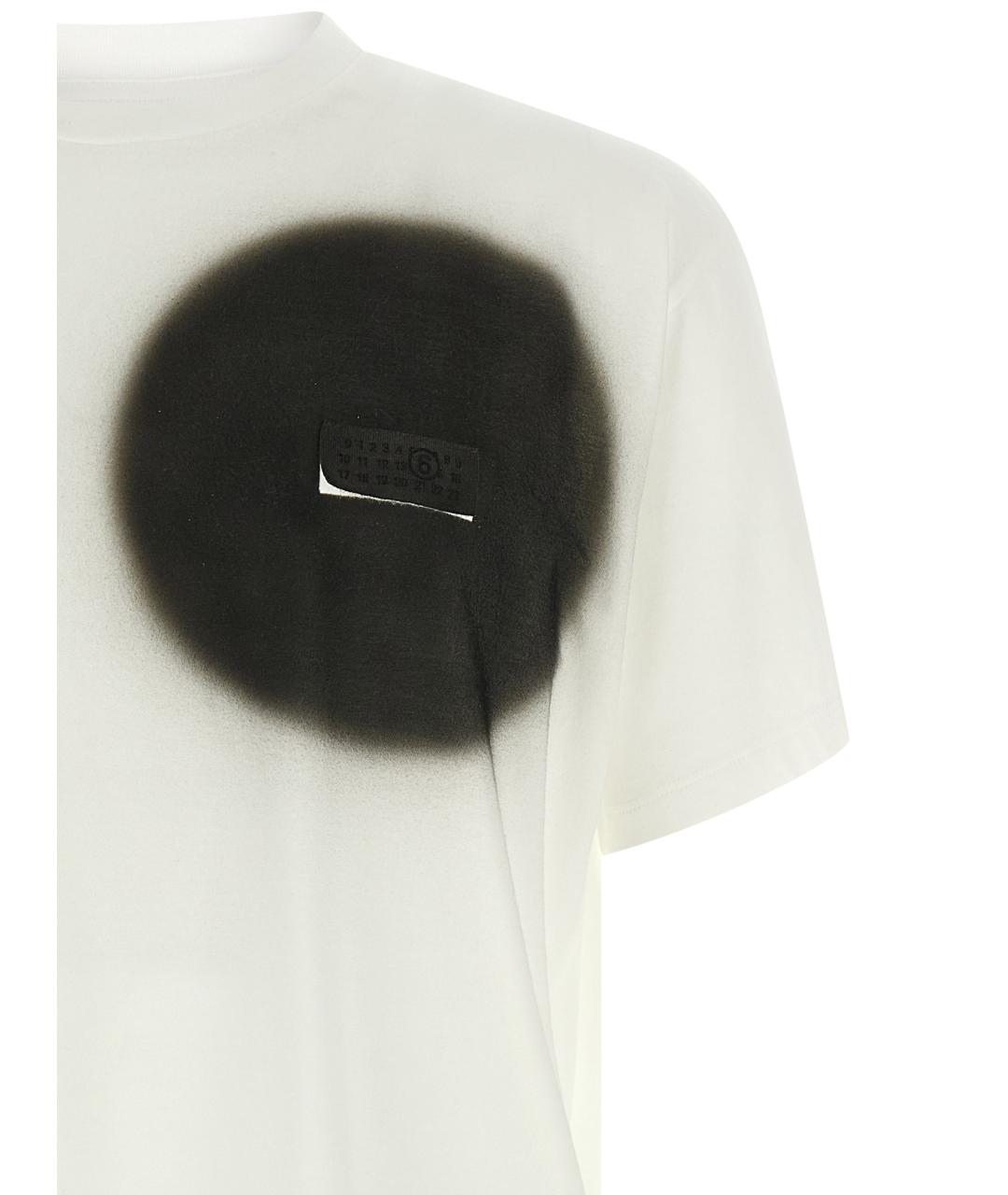 MM6 MAISON MARGIELA Белая хлопковая футболка, фото 3
