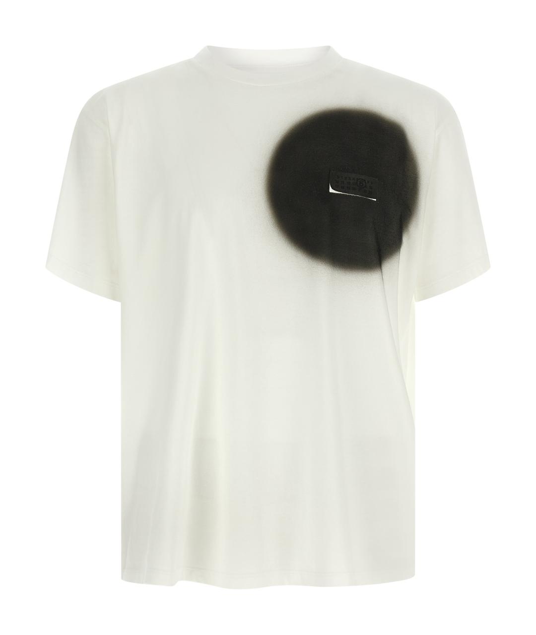 MM6 MAISON MARGIELA Белая хлопковая футболка, фото 1
