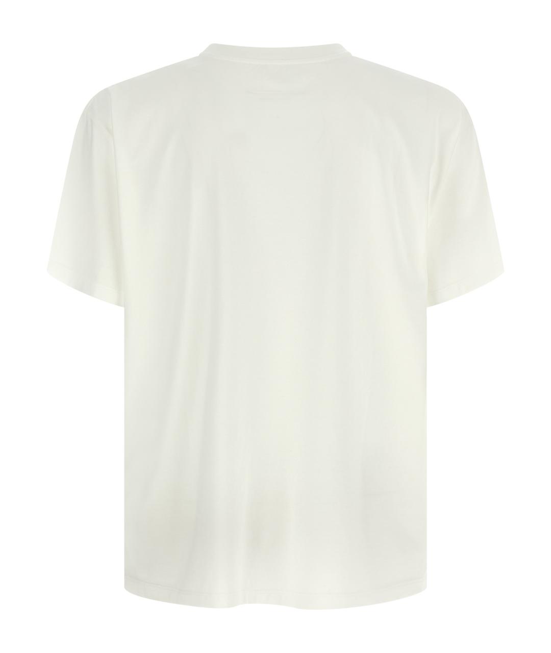 MM6 MAISON MARGIELA Белая хлопковая футболка, фото 2