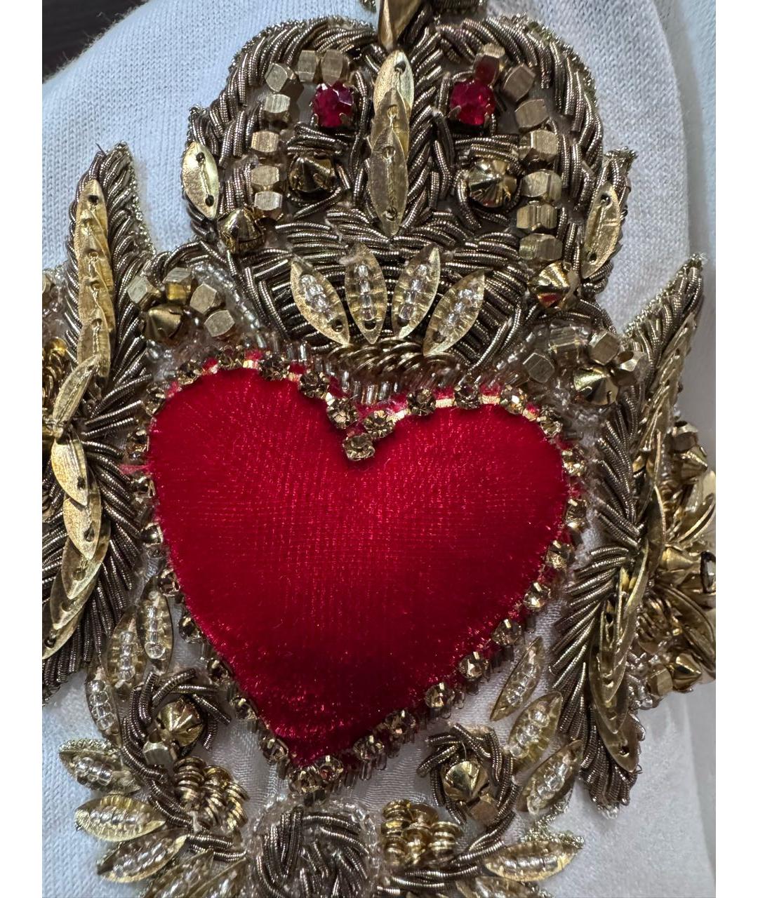 DOLCE&GABBANA Белая хлопковая футболка, фото 8